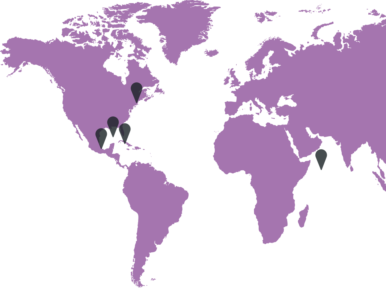 Turner Little global jurisdictions map