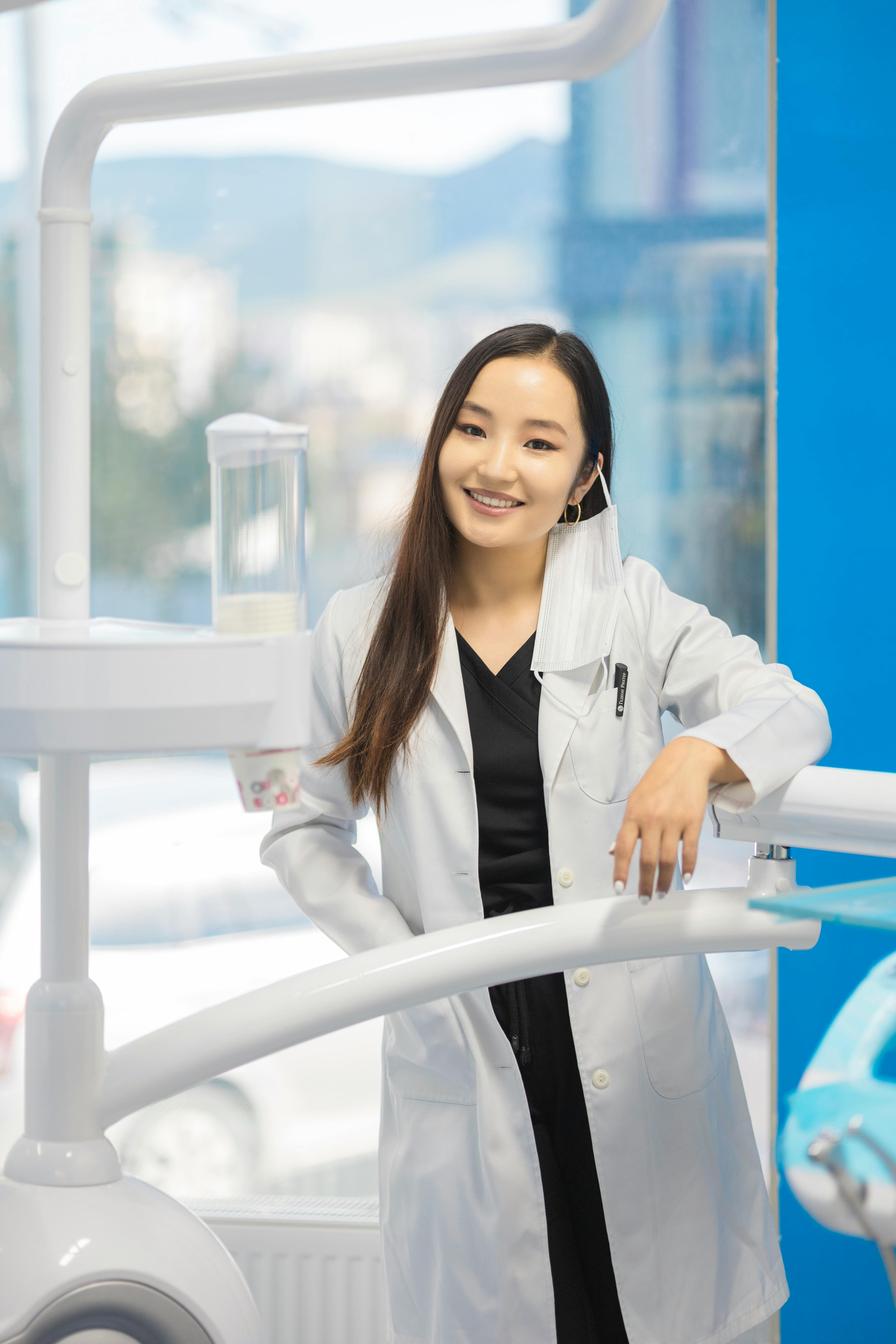 Dentist in a modern clinic